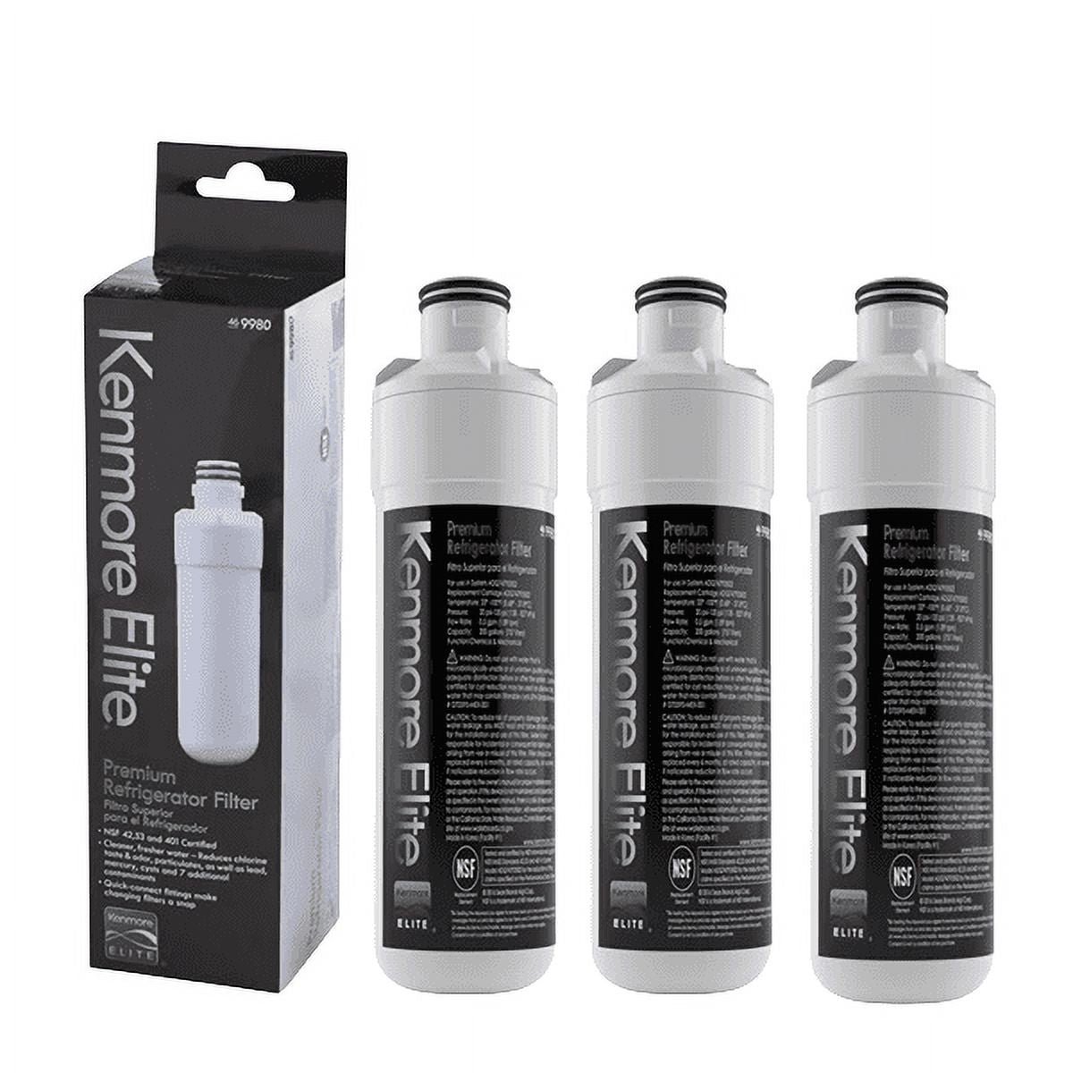 3 Pack Replacement Refrigerator Water Filter A9202