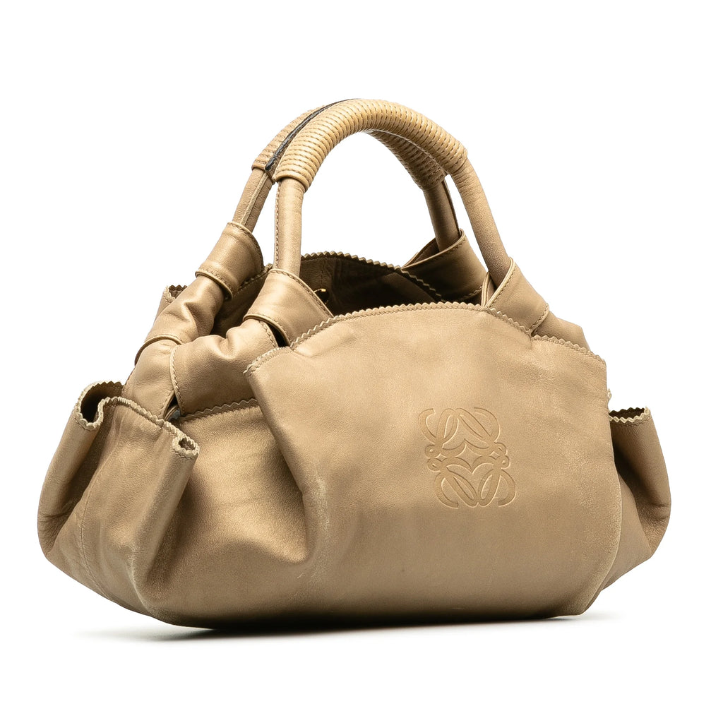 Brown Calf Leather Handbag Z590