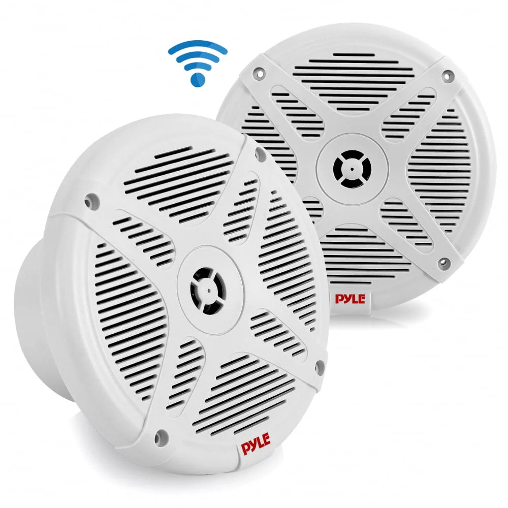 6.5 Inch 600 W 2 Way Waterproof Bluetooth Marine Speakers, Pair J653