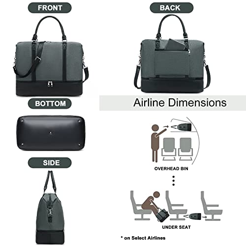 Travel Weekender Bag with Shoe Compartment B86707