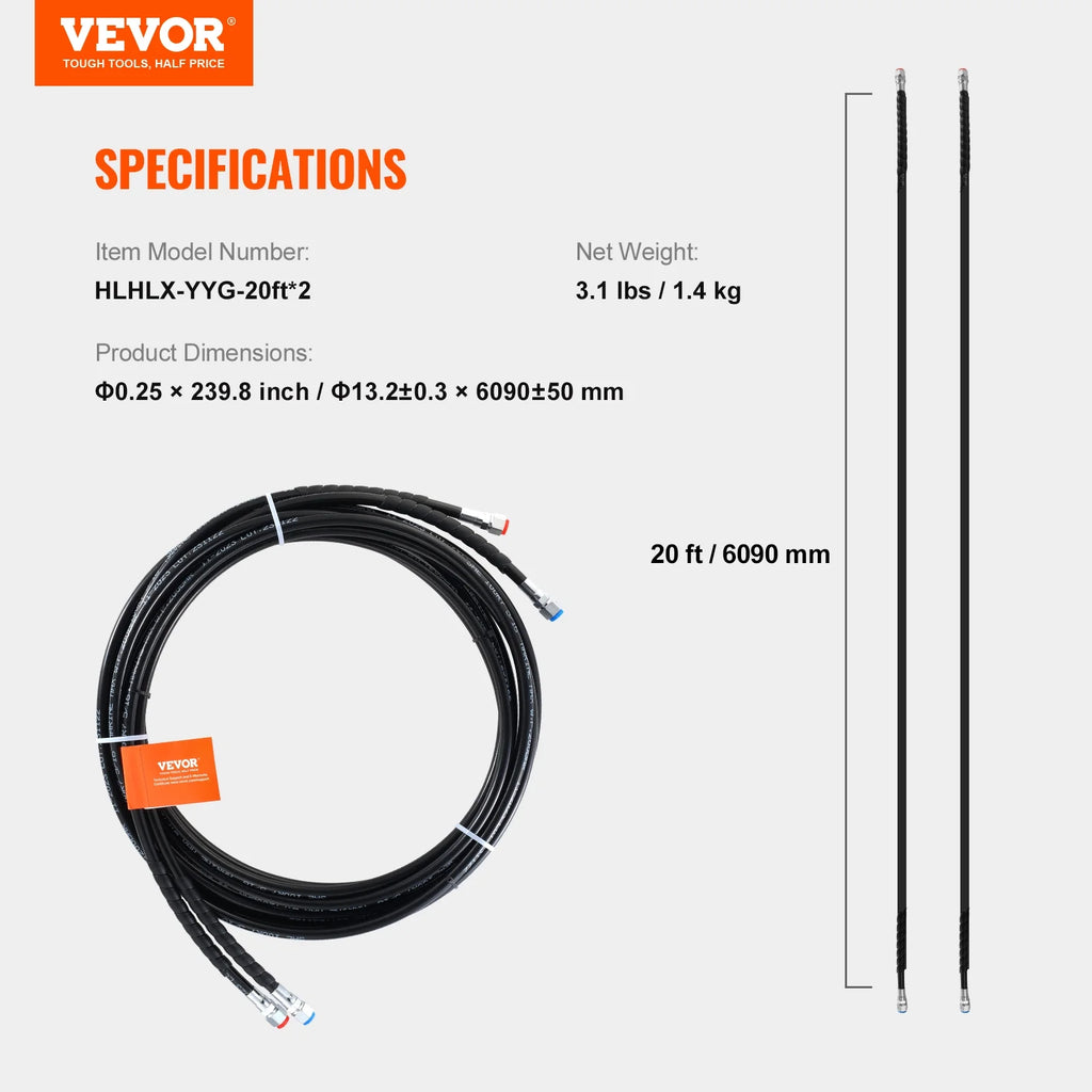 20 ft Hydraulic Steering Hose U187294