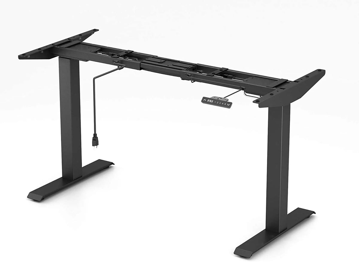 Black Dual Motor Height Adjustable Standing Desk Frame T995