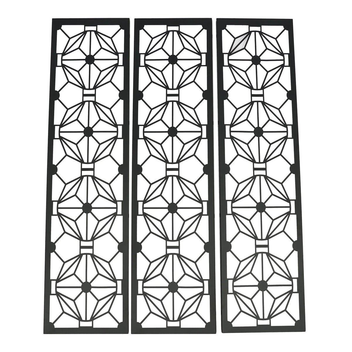 Steel Garden Flower Pattern Privacy Screen Panel Y620