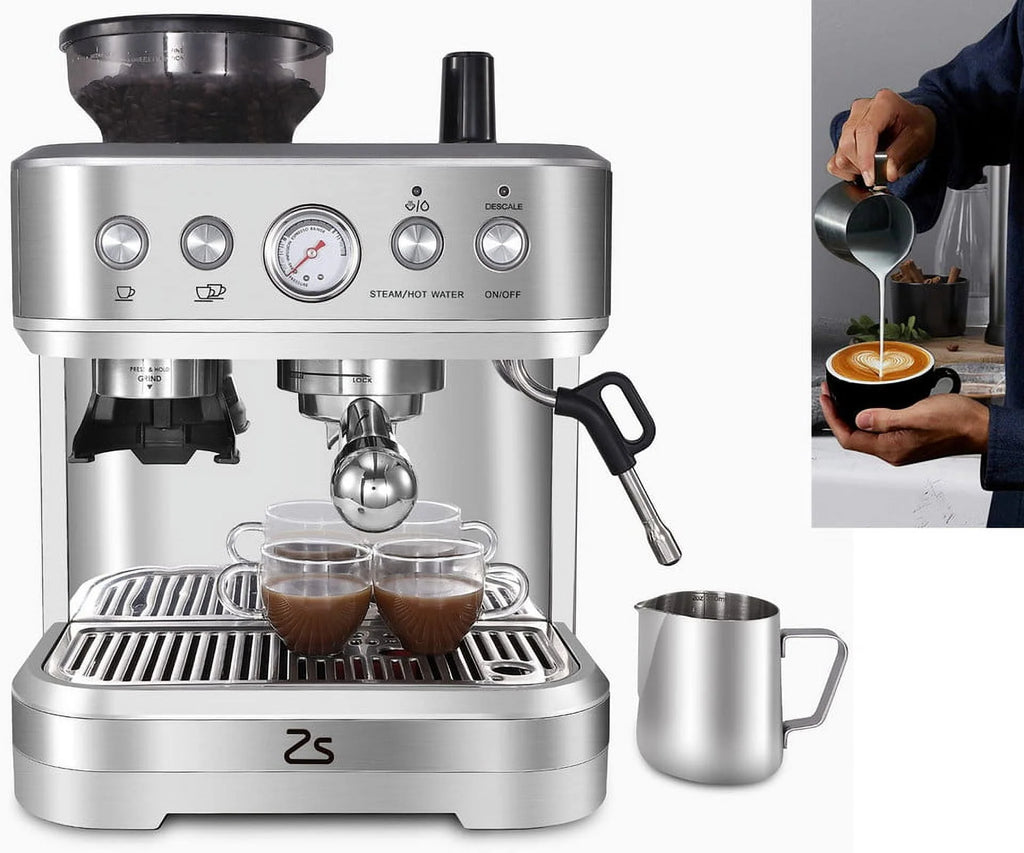 15Bar Stainless Steel Espresso Coffee Machine W13564