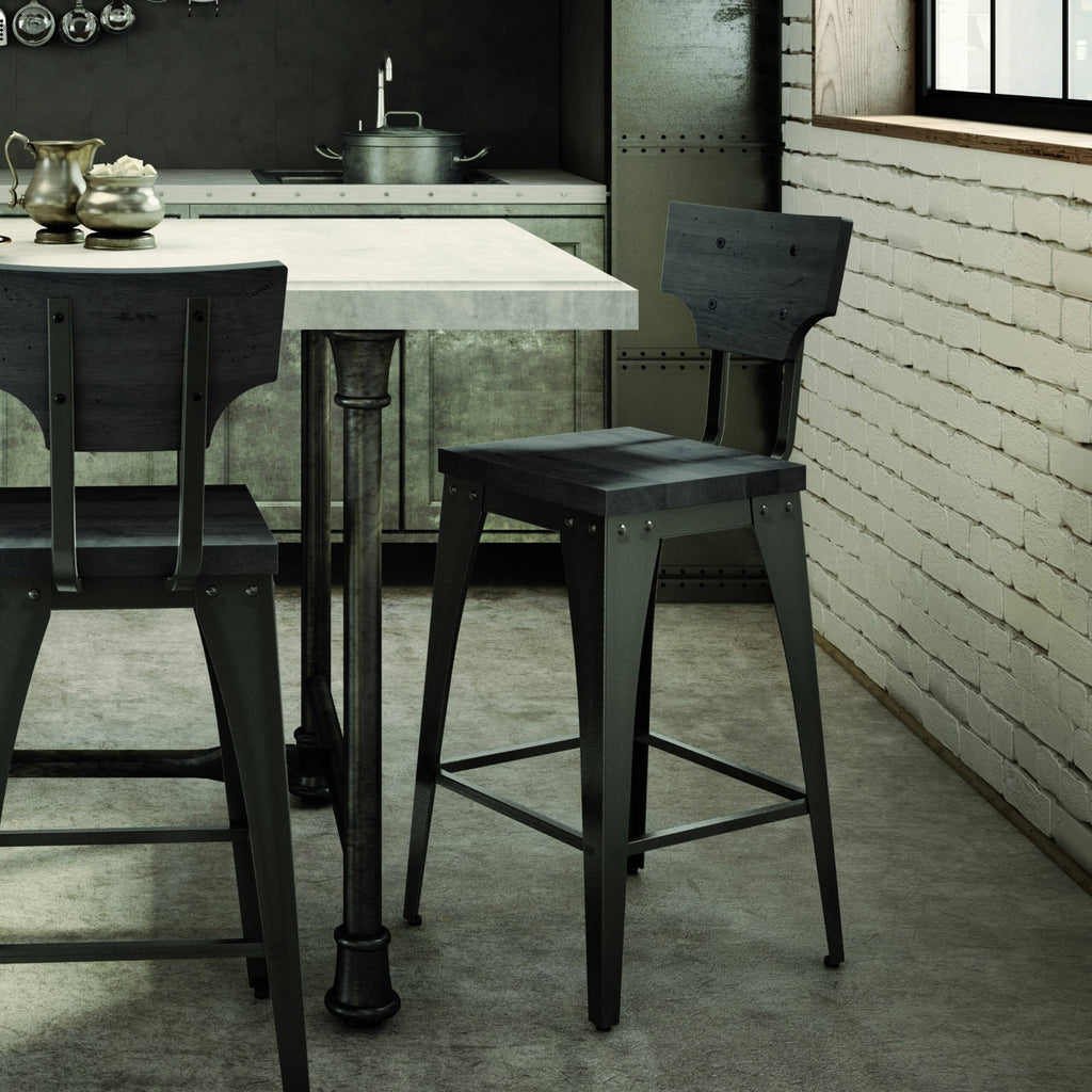 Gray Counter Stool N224