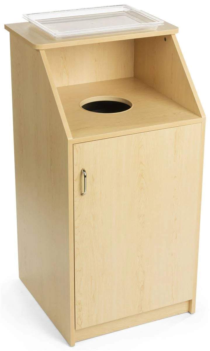 Maple Circular Opening 36 gal Trash Receptacle B917766