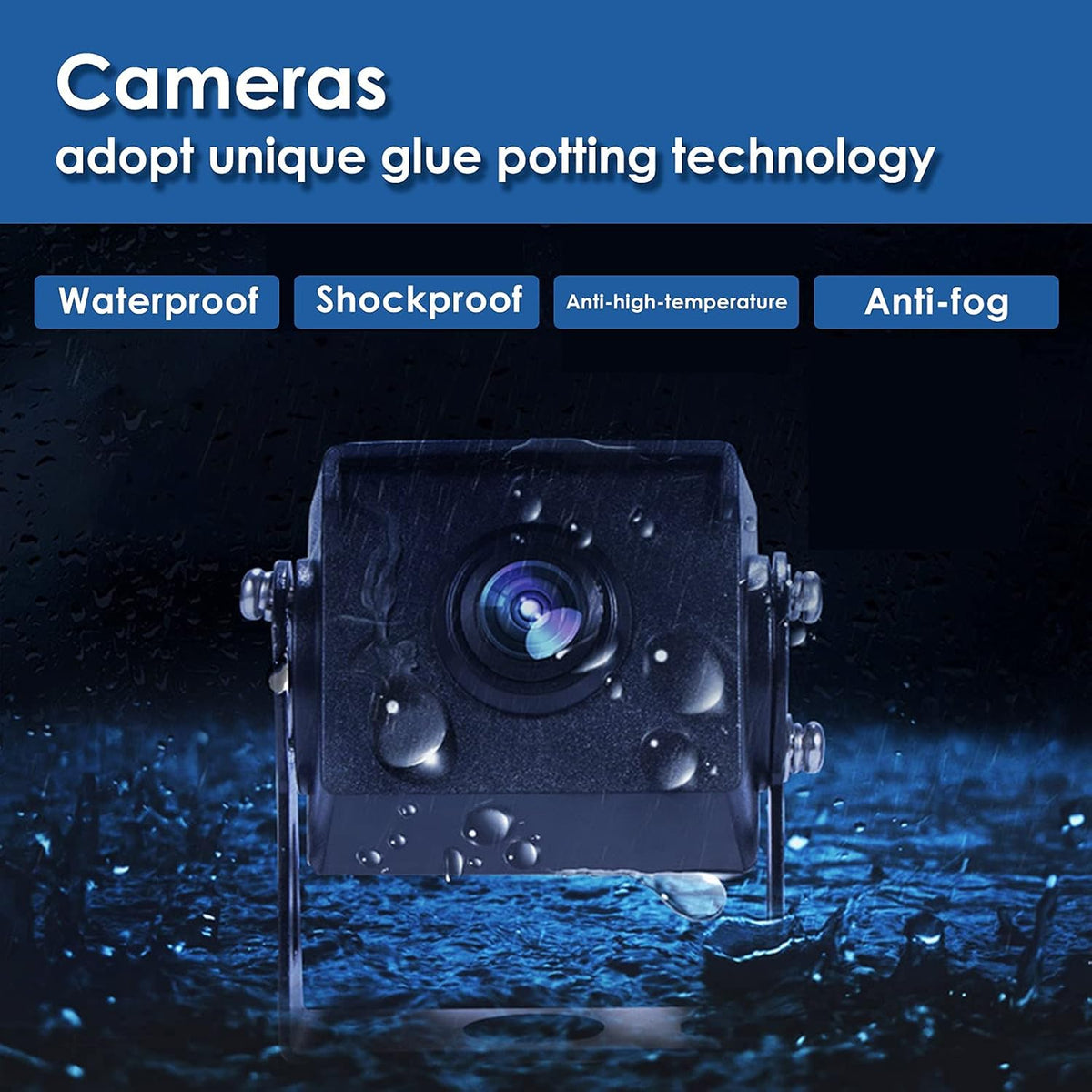 10.1 inch FHD1080P Truck Backup Camera with Built-in Recorder and Quad Split Monitor P411351