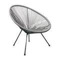 Gray Weave Lounge Chair O592