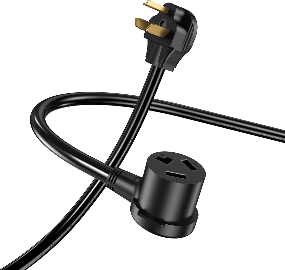4 Prong Dryer Extension Cord 25ft, 30 Amp, 10 AWG Wire, UL Listed Pack of 2 N39507