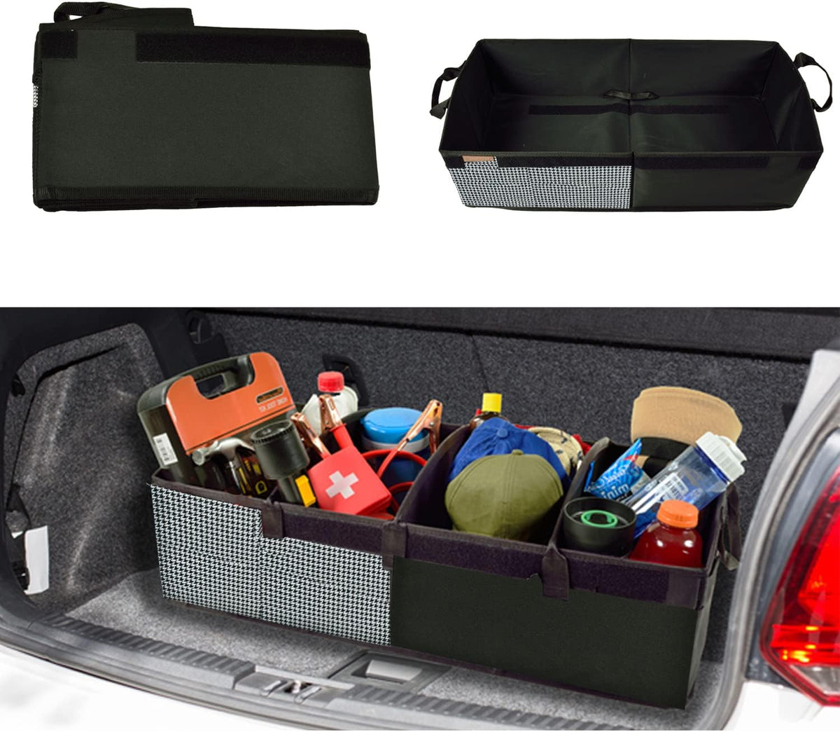 Rigid Base Trunk Organizer with 28 Can Cooler H2917