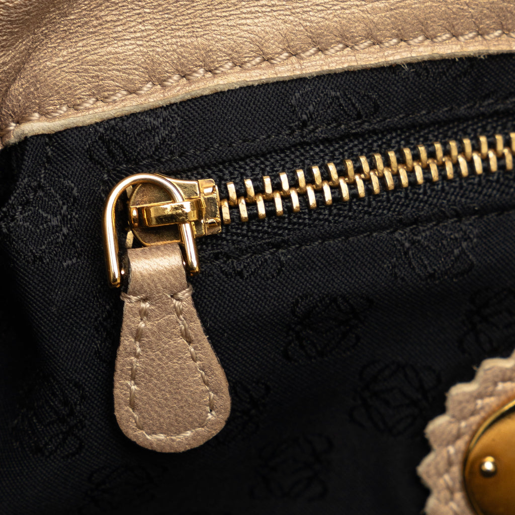 Brown Calf Leather Handbag Z590