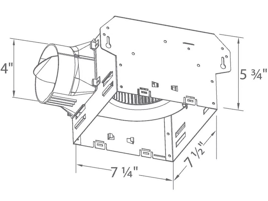 100 CFM Single Speed Exhaust Bath Fan C88880