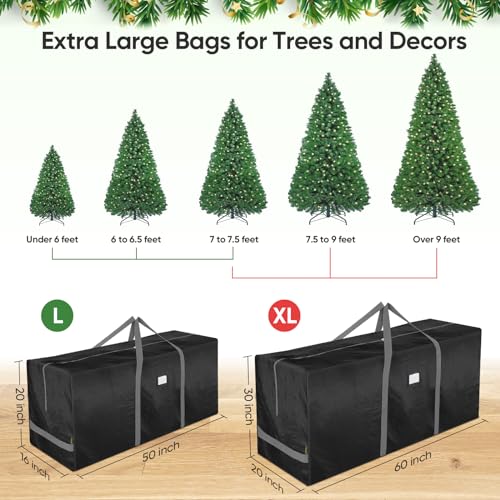 7.5 ft Christmas Tree Storage Bag with Handles and Zippers C84260