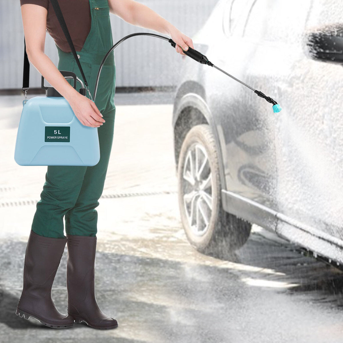 5L Electric Plant Mister Spray Bottle with Adjustable Shoulder Strap M821910