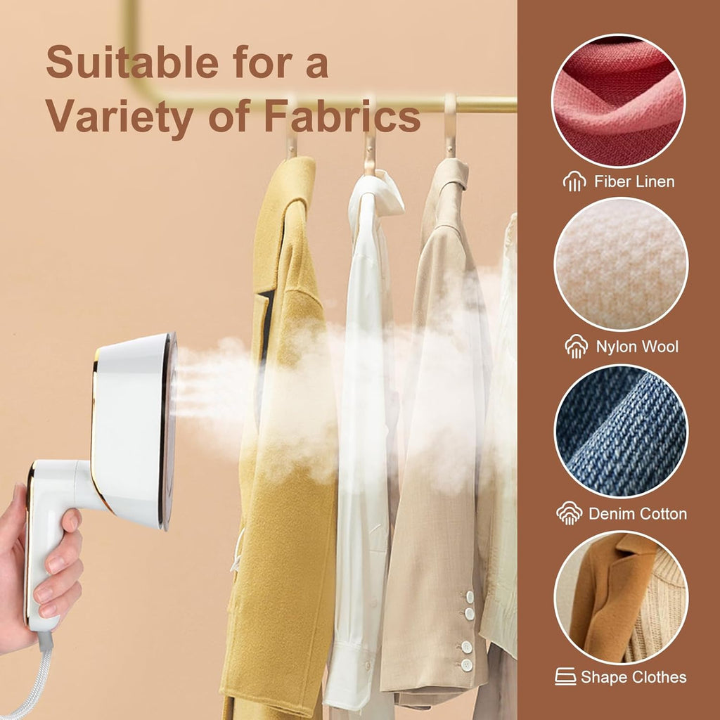 1300W Portable Handheld Clothes Steamer with LCD Screen U605099