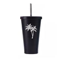16 oz Stainless Steel Insulated Tumbler with Straw P448