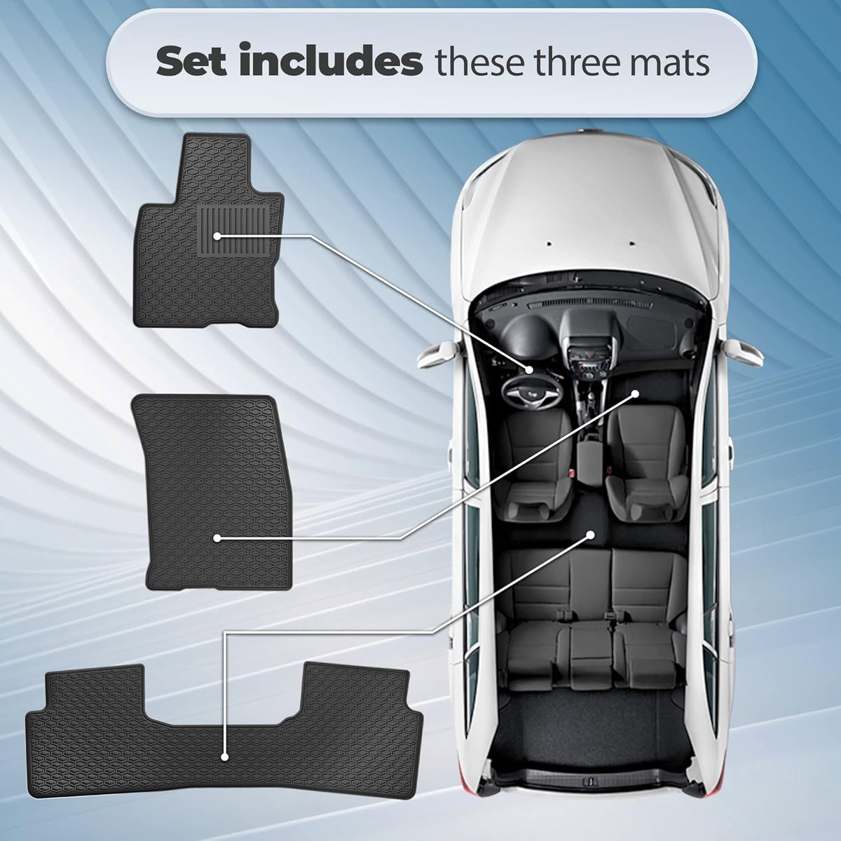 All Weather Floor Mat Set for Ford Bronco 2021+ U635934