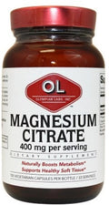 Magnesium Citrate Vegetarian Capsules 400 mg 3 Pack C7716
