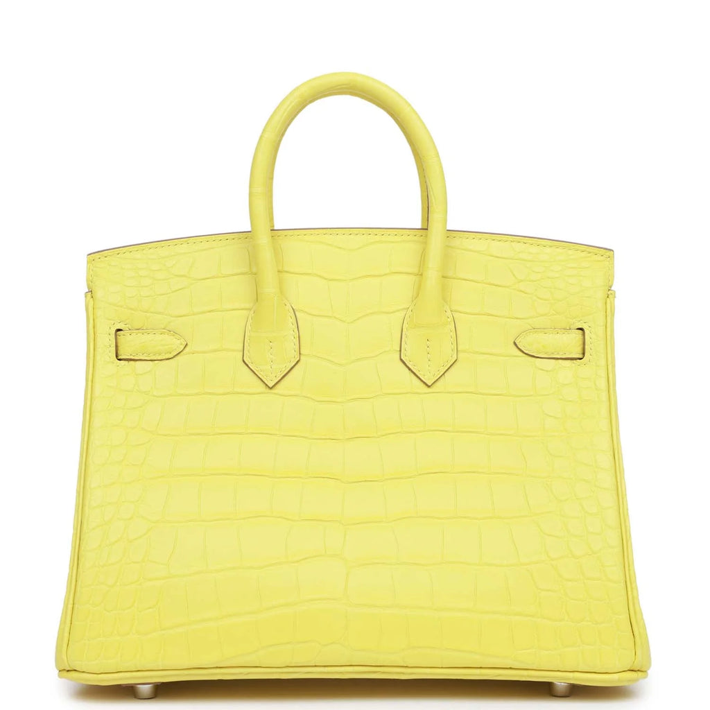 Lime Matte Alligator Bag Palladium Hardware Y525