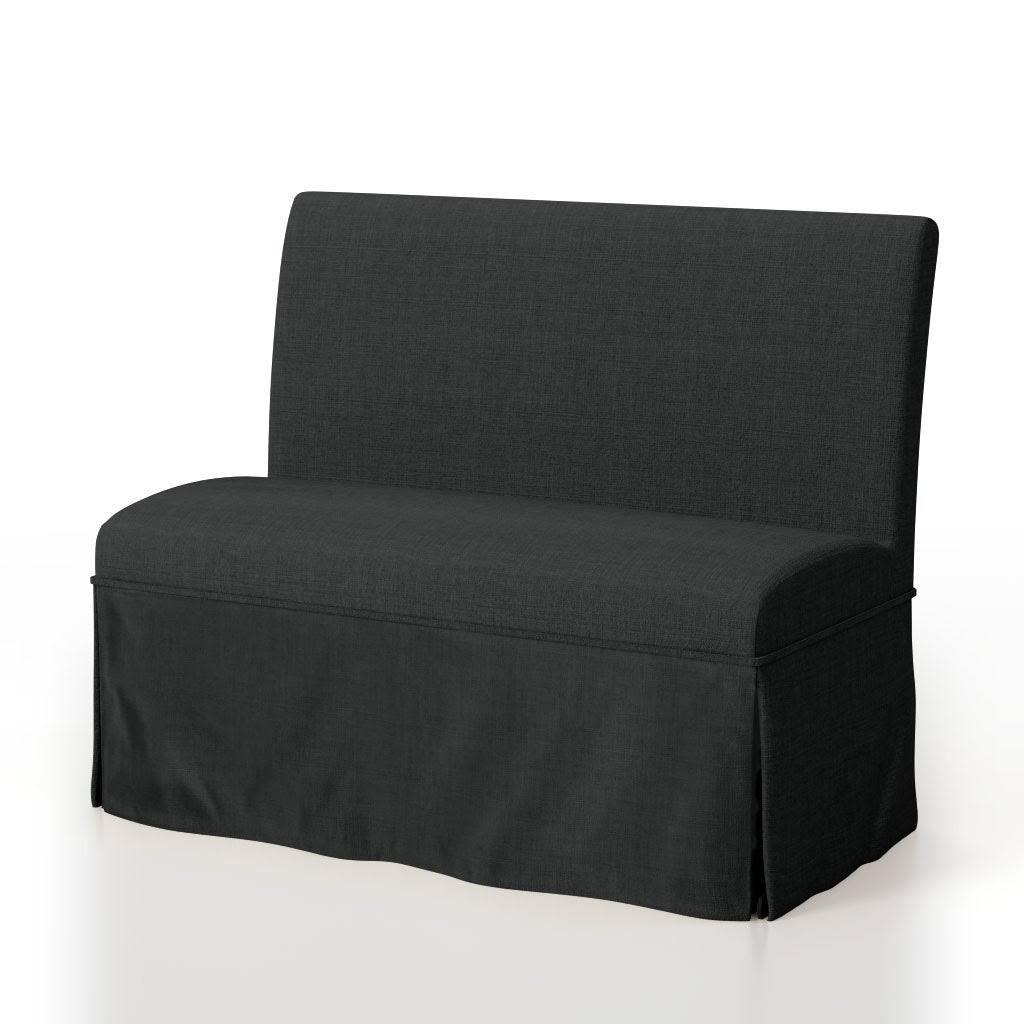 Brown Linen Loveseat Bench E6135