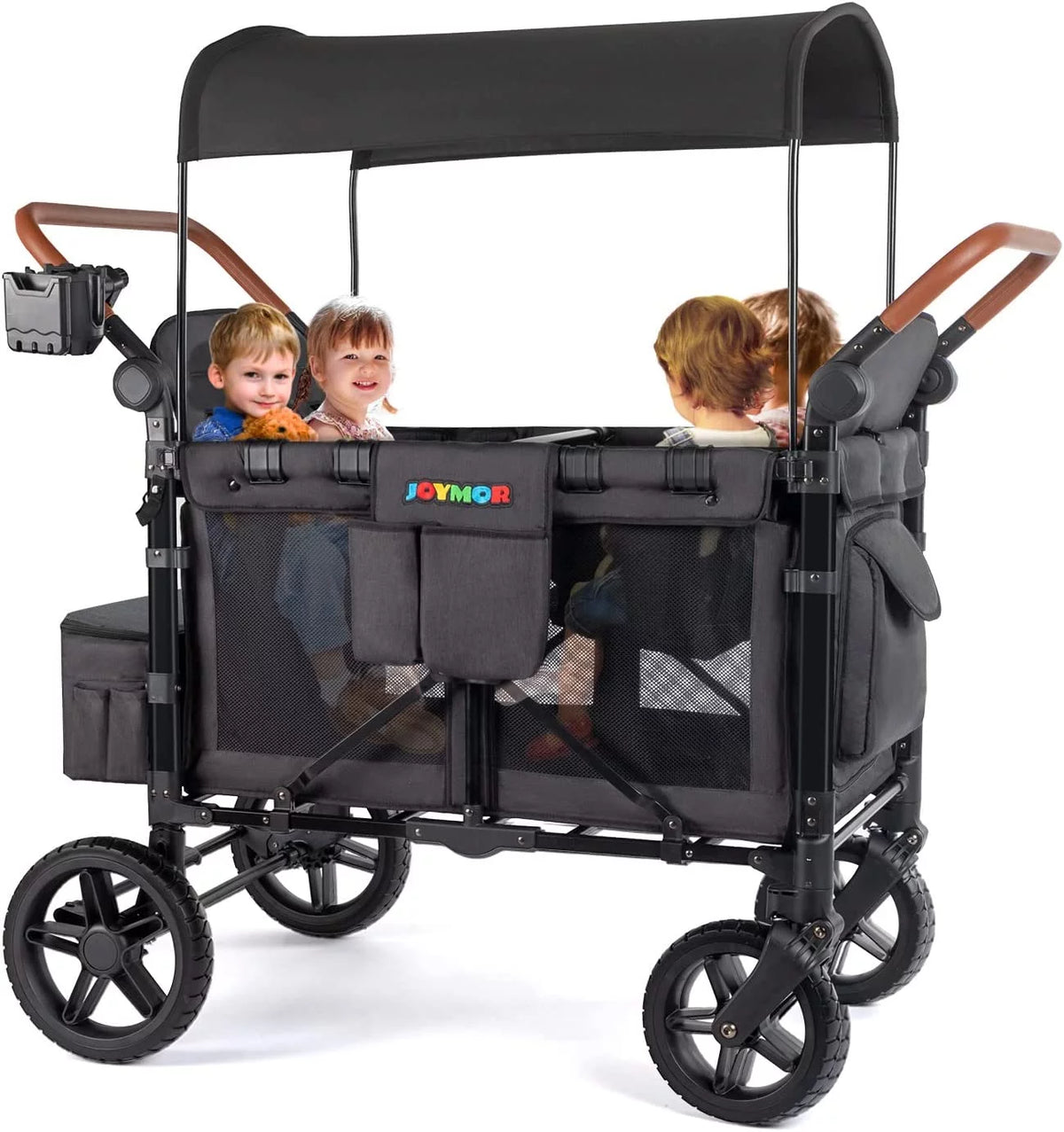 4 Seater Stroller Wagon with UV-Protection Canopy O623350