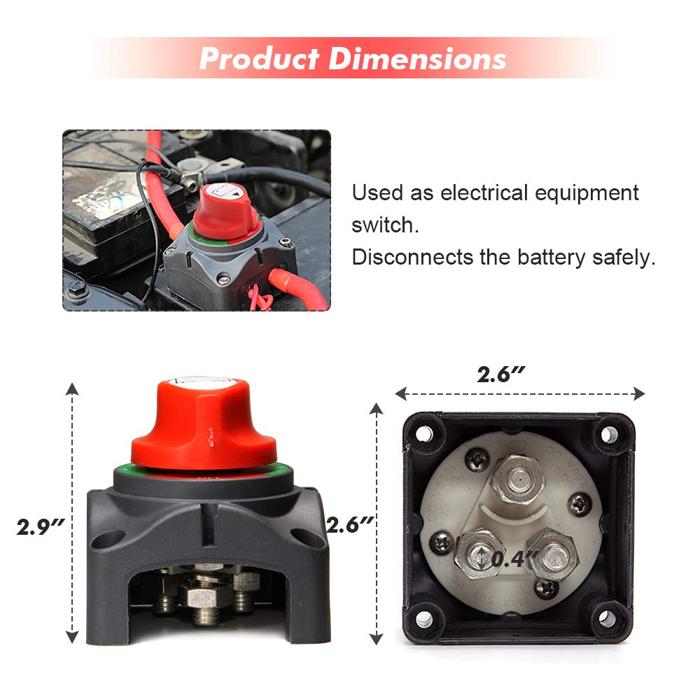 12-48V 200-1000 Amps Battery Switch M182
