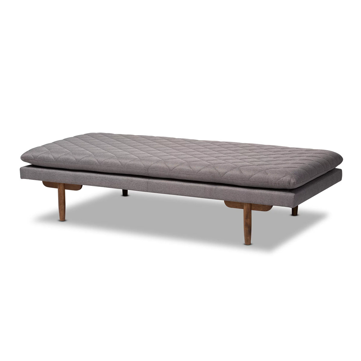 Gray Fabric Upholstered Wood Daybed N2255