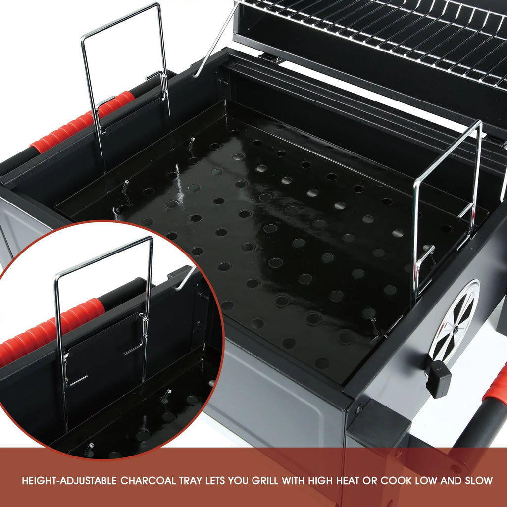 Portable Charcoal Grill with Cast Iron Grates G28695