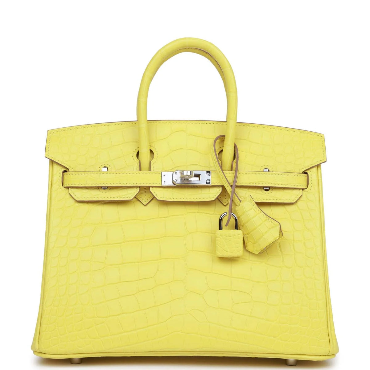 Lime Matte Alligator Bag Palladium Hardware Y525