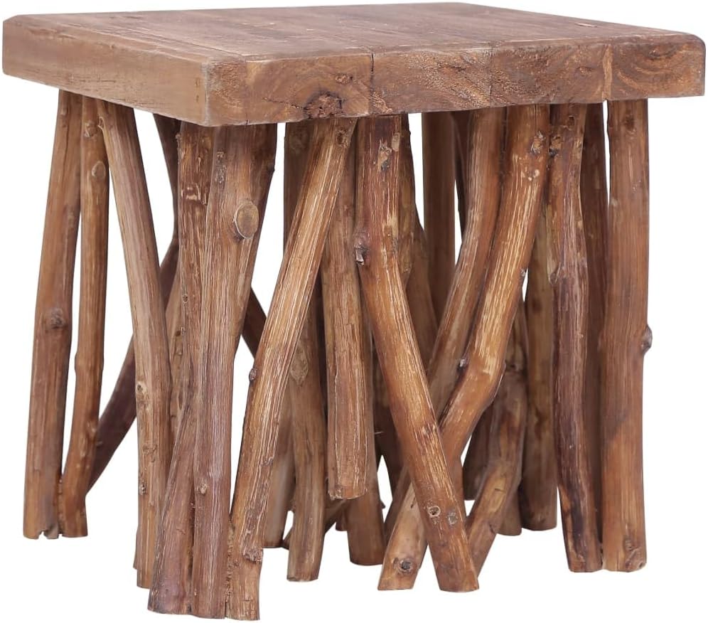 Solid Wood Coffee Table with Log Legs H31003