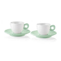 Set Of 2 Espresso Cups Green L976069