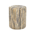 15" x 18" Multi Colored Banana Leaf Woven Accent Table L283