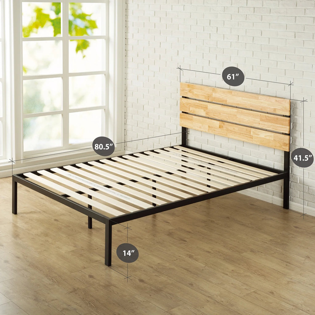 Queen Metal Platform Bed Frame V58193
