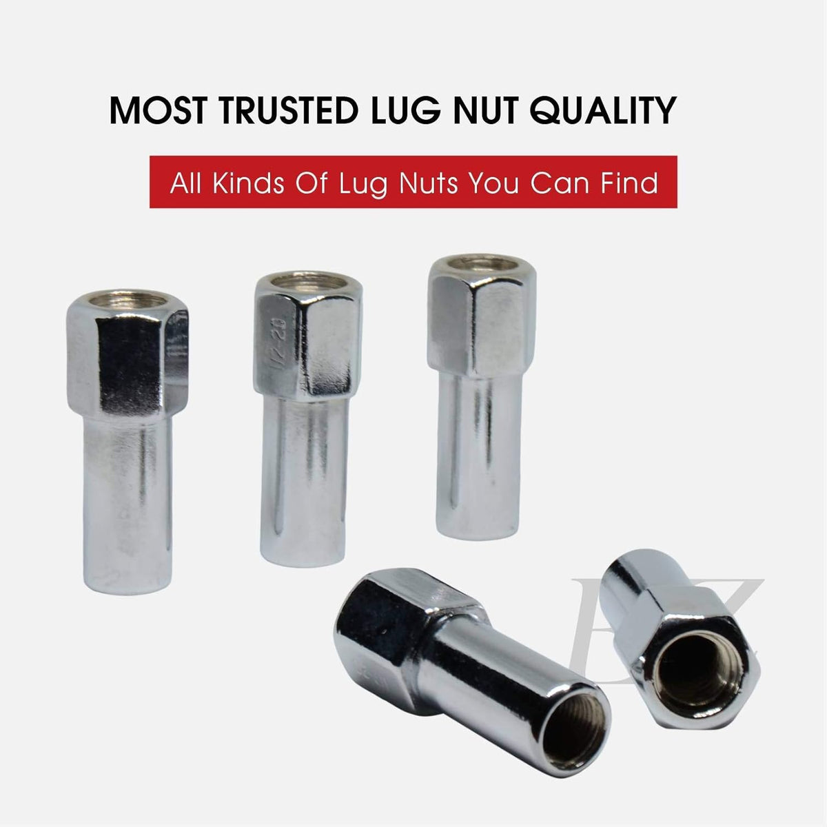 Open End Mag Lug Nut 1/2"-20 with Center Washer Set of 20 Pcs P517590