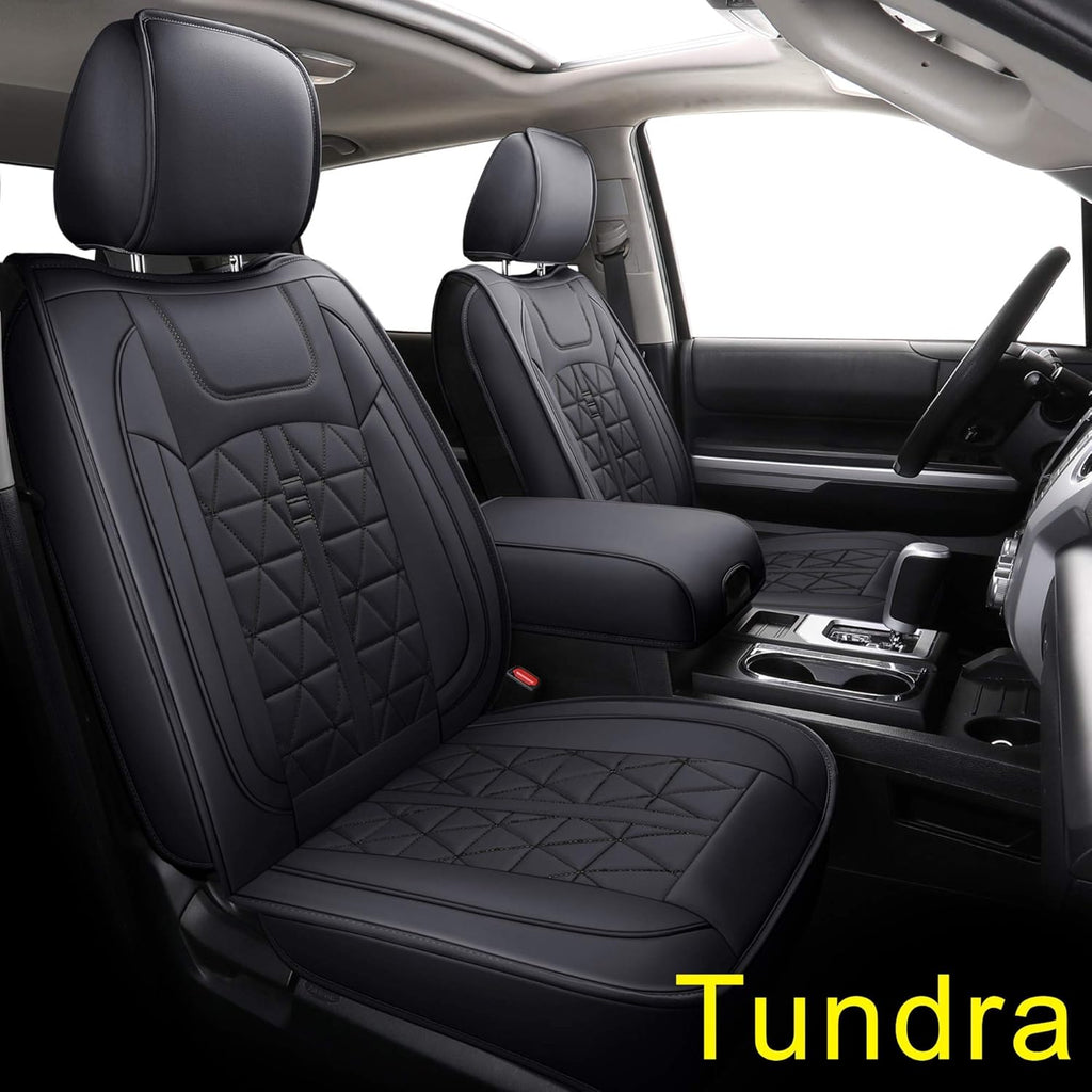 Black & Blue Waterproof Faux Leather Seat Covers Full Set O951384