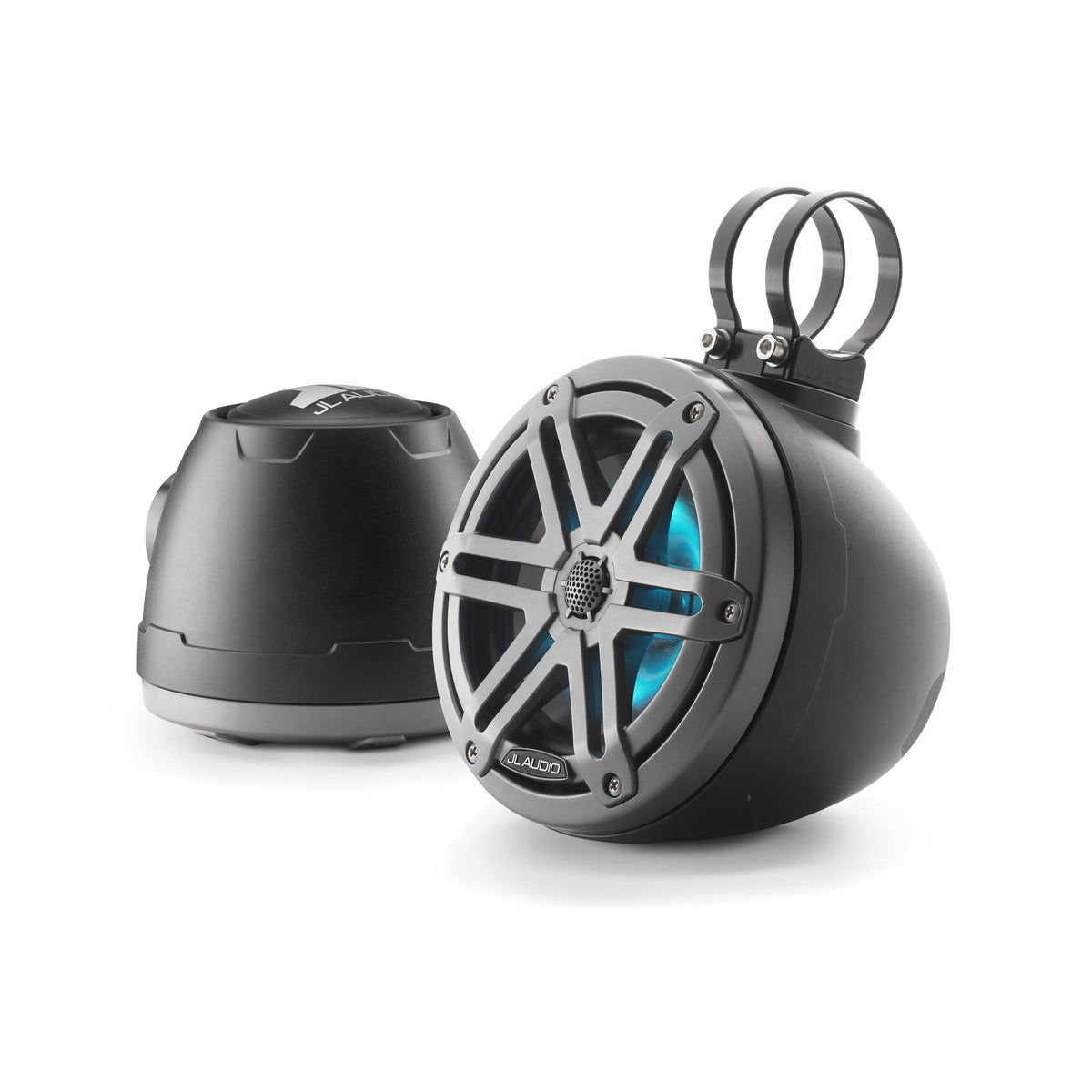 Marine Enclosed Coaxial Speaker System with RGB LED Lighting (Pair) M510