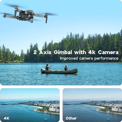 4K UHD Drone with Camera, 52 Mins Fly Time 2 Batteries, GPS Auto Return G92149