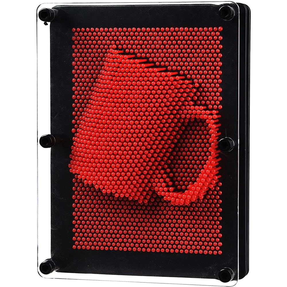 3D Pin Art Toy Board for Kids (Red) I6593