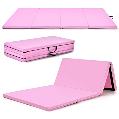 4' x 8' x 2" Folding Exercise Mat with Carry Handles Y289075