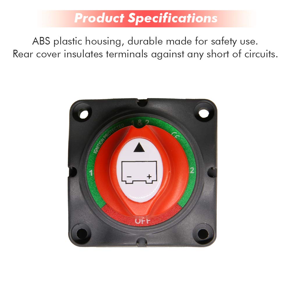 12-48V 200-1000 Amps Battery Switch M182