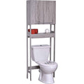 Washed Gray Oak Bath Over The Toilet Cabinet 2 Doors 1 Shelf Q928049