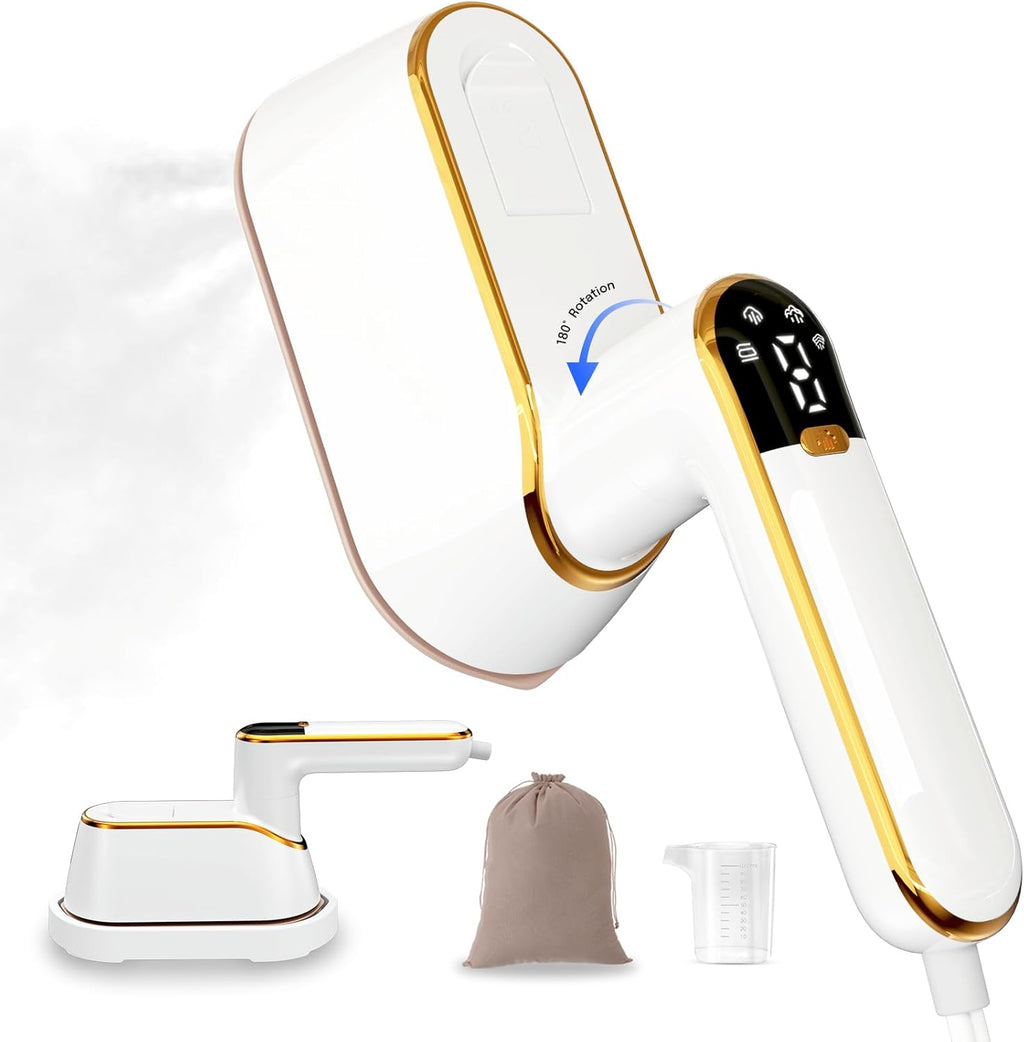 1300W Portable Handheld Clothes Steamer with LCD Screen U605099