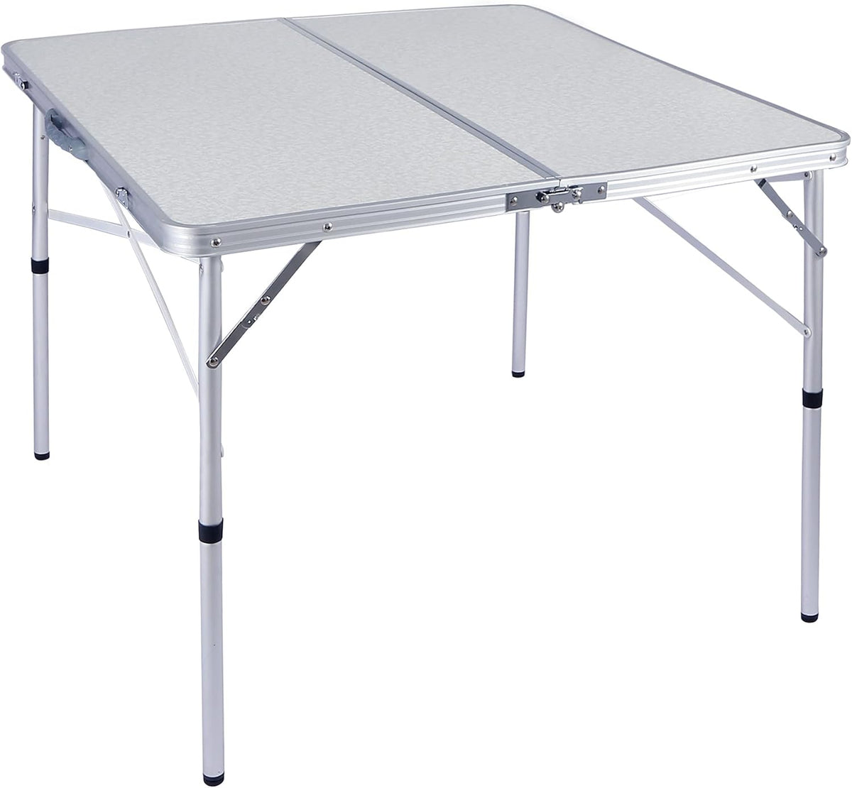 34 Folding Card Table Square with Resin Top, Brown T904