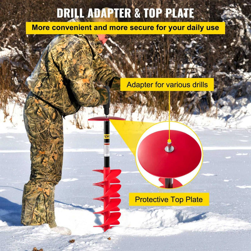 Red Nylon Ice Auger Bit 8”x39” B91550
