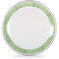 Green Enamelware Charger Plate Set of 2 H588