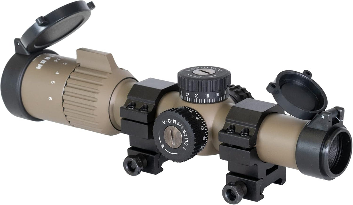 1-6x24 First Focal Plane Rifle Scope with Illuminated BDC Reticle Q99343