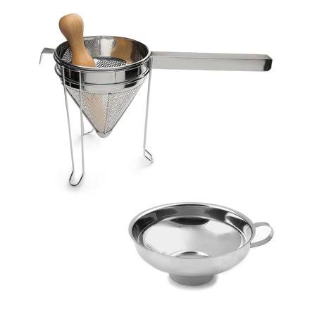 Stainless Steel Canning Bundle, Funnel and 3-Piece Chinois Set F10520