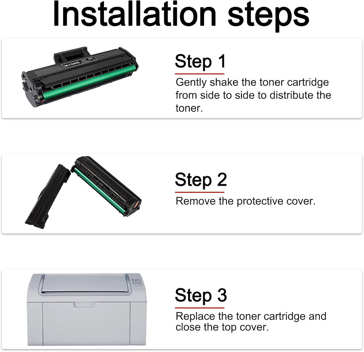 5 Pack Black Toner Cartridge D79786