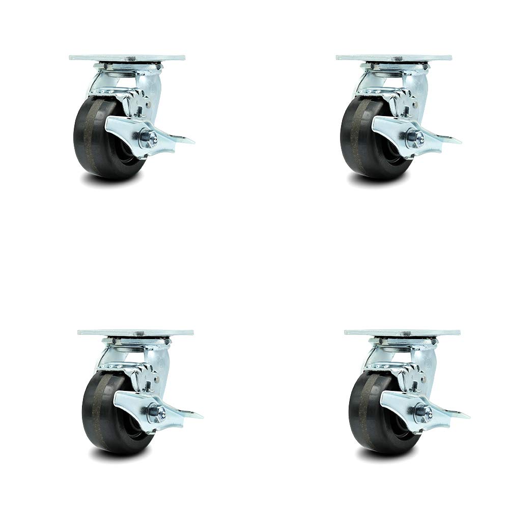 10 Inch Swivel Caster with Semi-Pneumatic Wheel F77486