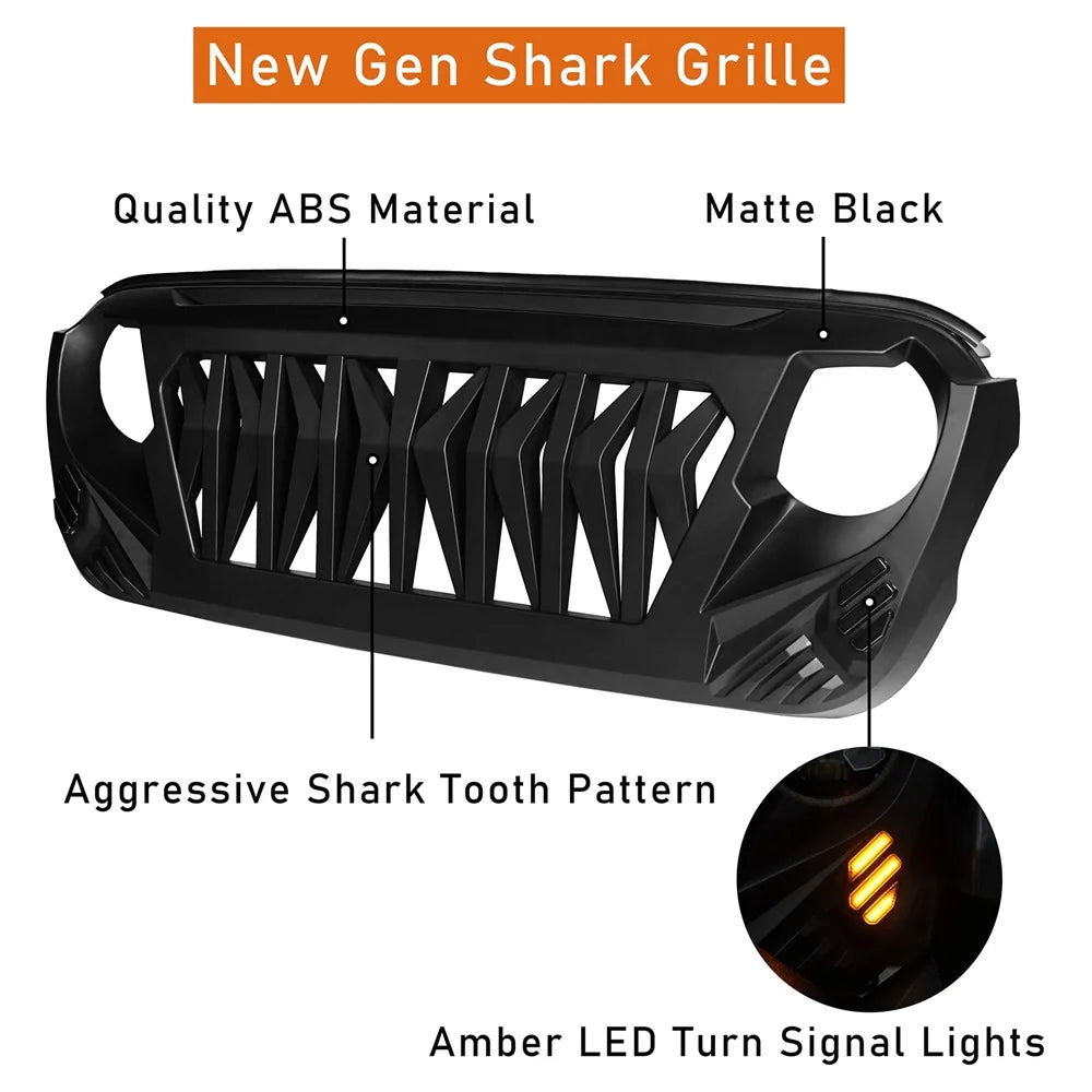 Front Grill Cover Shark Grille Guard R16754